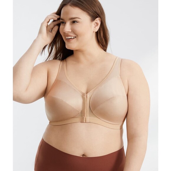 Glamorise NWOT 56B MagicLift Front Close Posture Back Wire Free Full Coverage - Picture 1 of 11
